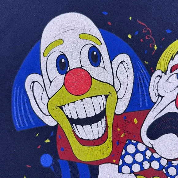 Vintage Screen Stars Mens Ringling Bros Circus Clown Faces T-Shirt Size XL - Picture 10 of 11